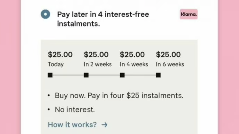 Klarna how 4 interest-free installments work