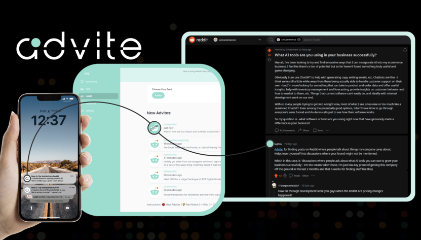 Advite AI user journey map