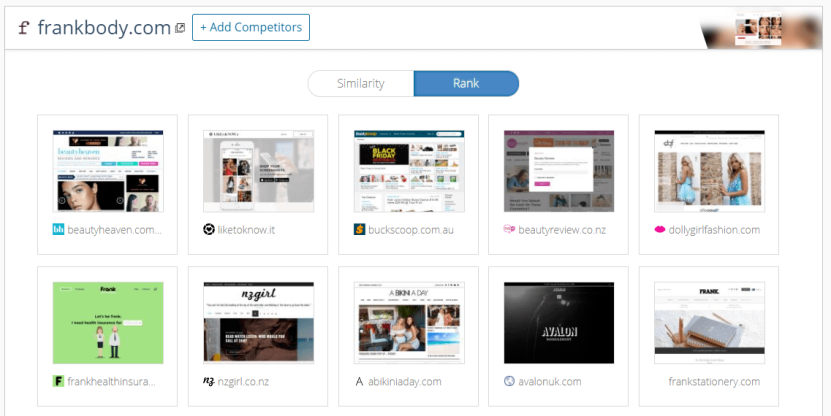 Image 2. 2. Find competitors that nail their website