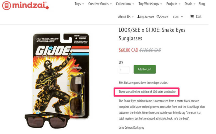 Image. eCommerce urgency tactic #4: Offer a limited stock of products