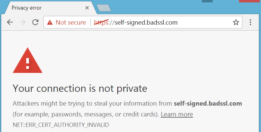 Image. 1. Missing the “S” in the HTTPS