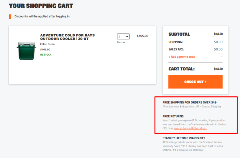 Image. 2. Make shipping costs obvious & transparent