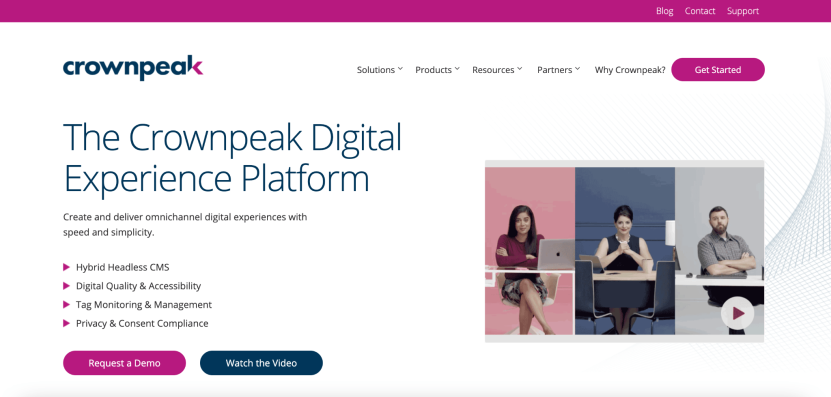 Decoupled CMS platform: Crownpeak