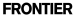 Frontier logo with black text on white background.