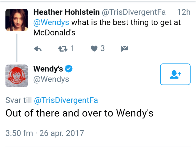 Wendy's social media